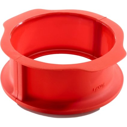 Ronde cakevorm 15 cm, rood, siliconen, Lékué