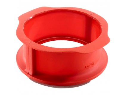 Ronde cakevorm 15 cm, rood, siliconen, Lékué