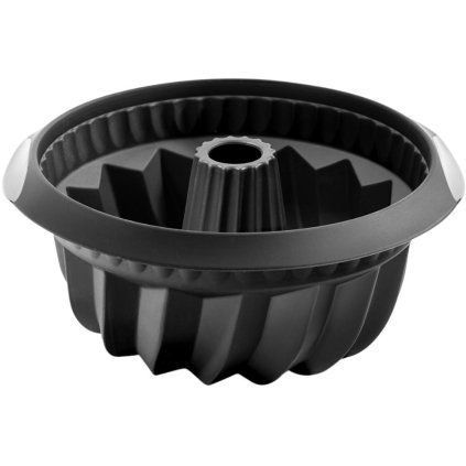 Bundt bakvorm 22 cm, zwart, siliconen, Lékué