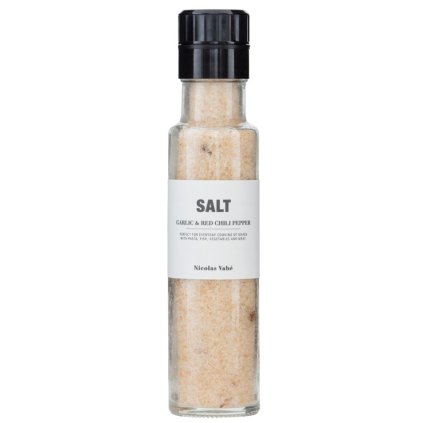 Zout met knoflook en rode peper 325 g, Nicolas Vahé