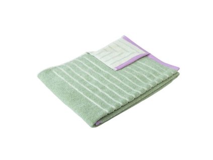 Handdoek PROMENADE 50 x 100 cm, groen, Hübsch