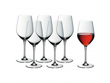 Rode wijnglas EASY PLUS, set van 6 stuks, 450 ml, WMF