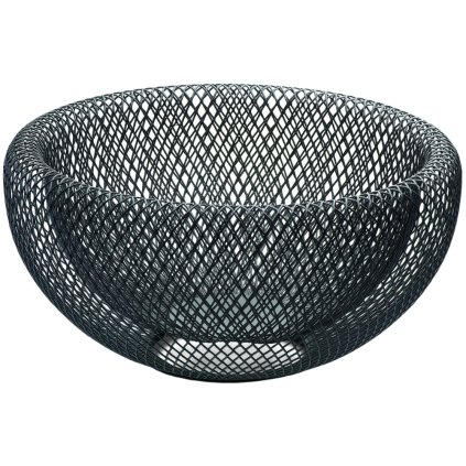 Fruitschaal MESH 25 cm, zwart, Philippi