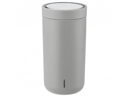 Reisbeker TO GO CLICK 200 ml, zacht lichtgrijs, Stelton