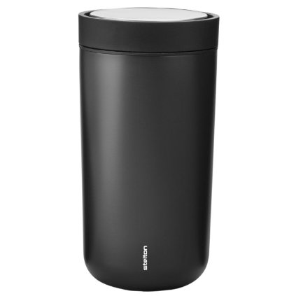 Reisbeker TO GO CLICK 200 ml, zwart metallic, Stelton