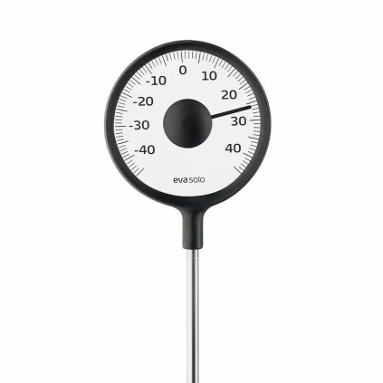 Buitenthermometer 100 cm, zwart, Eva Solo