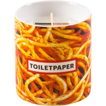 Geurkaars TOILETPAPER SPAGHETTI 9,5 cm, Seletti