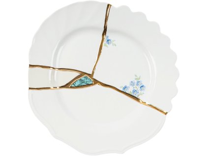 Dessertbord KINTSUGI 3 21 cm, wit, Seletti
