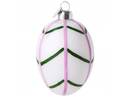 Paasdecoratie SOUVENIR EASTER 7,5 cm, wit/roze/groen, Holmegaard