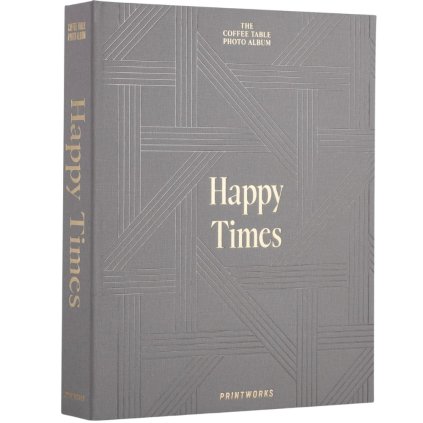 Fotoalbum HAPPY TIMES, grijs, Printworks
