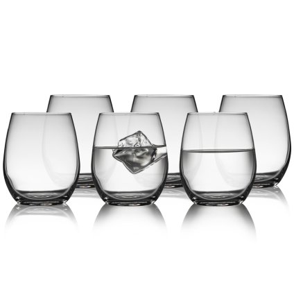 Waterglas JUVEL, set van 6 stuks, 390 ml, Lyngby Glas