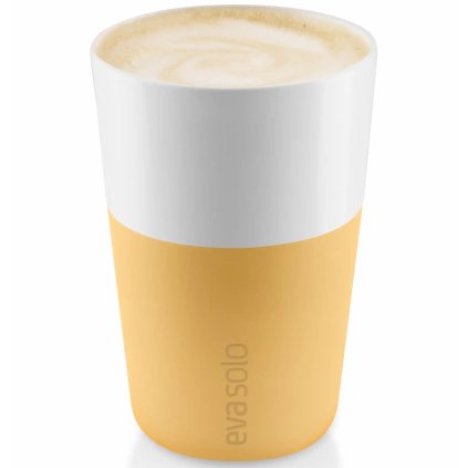 Caffe latte mok, set van 2 stuks, 360 ml, geel, Eva Solo