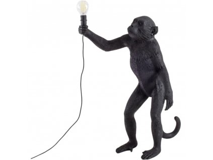 Tafellamp STANDING MONKEY 54 cm, zwart, Seletti