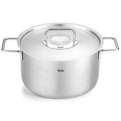 Hoge braadpan PURE 24 cm, zilver, roestvrij staal, Fissler