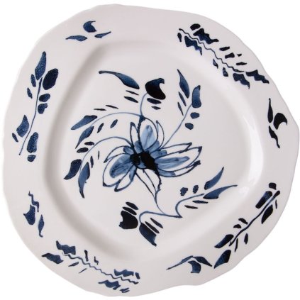 Dineerbord DIESEL CLASSICS ON ACID ENGLISH DELFT 28 cm, wit, porselein, Seletti