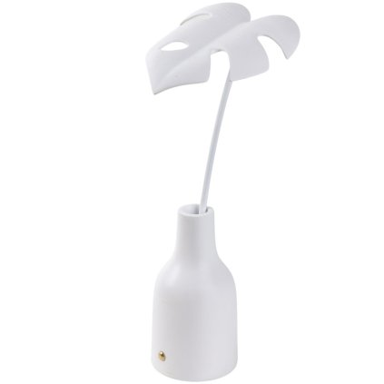 Draagbare tafellamp LEAF #1 33 cm, wit, kunststof, Seletti