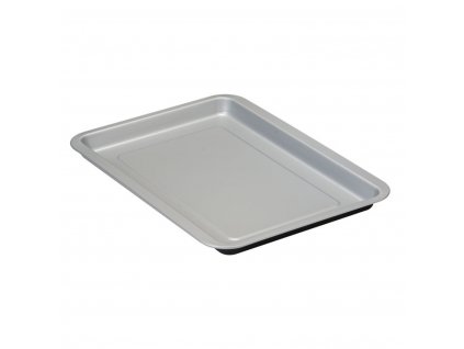 Bakplaat met opstaande rand SILVER ELEGANCE 37 x 32 cm, zwart, staal, Guardini