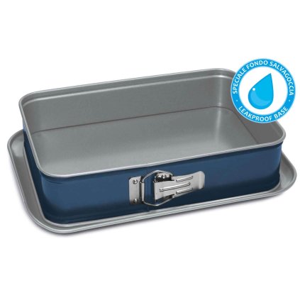 Cakevorm XBAKE 28 x 19 cm, blauw, staal, Guardini