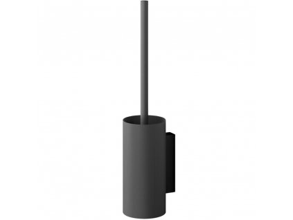 Toiletborstel met houder LINEA 44 cm, zwart, roestvrij staal, Zack