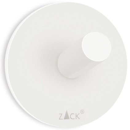 Handdoekhaakje 5,5 cm, wit, roestvrij staal, Zack