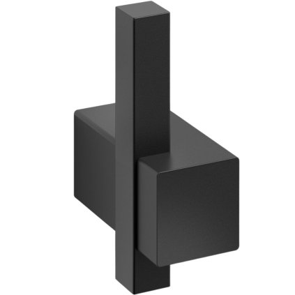 Handdoekhaakje CARVO 6 cm, zwart, roestvrij staal, Zack