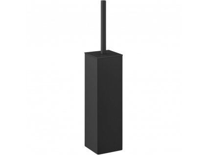 Toiletborstel met houder CARVO 42 cm, staand, zwart, roestvrij staal, Zack