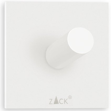 Handdoekhaakje 5 cm, wit, roestvrij staal, Zack