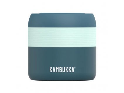 Voedselthermos BORA 400 ml, diep groenblauw, roestvrij staal, Kambukka