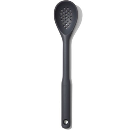 Gaatjeslepel GOOD GRIPS 33 cm, grijs, silicone, OXO