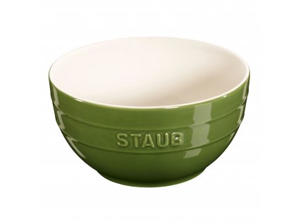 Eetkom 1,2 l, groen, keramiek, Staub