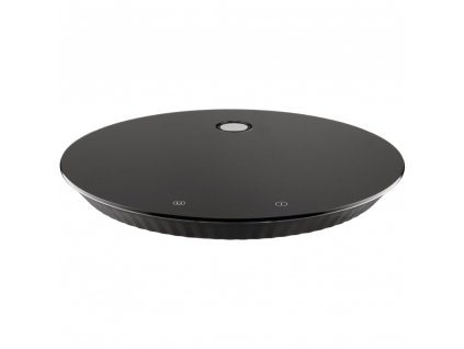 Digitale keukenweegschaal PLISSÉ 27 cm, zwart, kunststof, Alessi