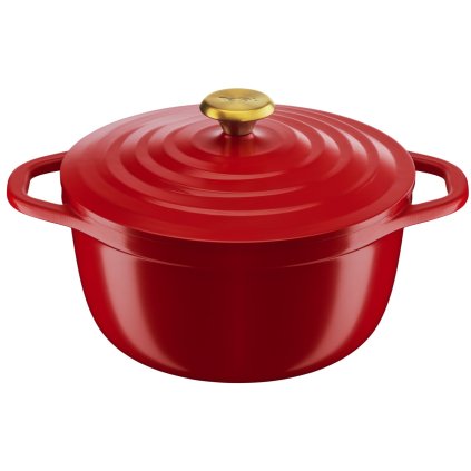 Braadpan AIR E2544655 24 cm, 4,7 l, rood, aluminium, Tefal