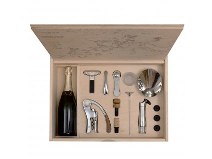 Wijnaccessoireset OENO BOX CONNOISSEUR 1, set van 11 stuks, L'Atelier du Vin