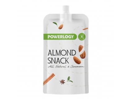 Amandelsnack 50 g, met kaneel, Powerlogy