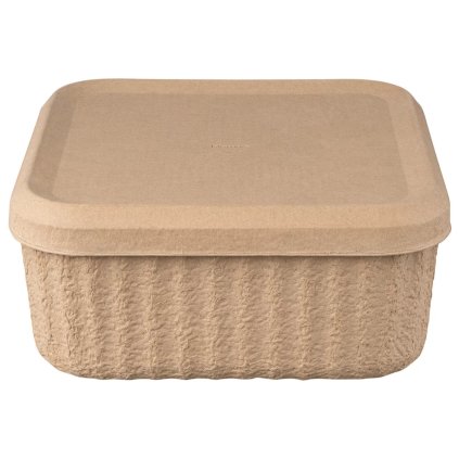 Opbergbak REDO 32,5 x 15 cm, set van 2 stuks, bruin, papier, Blomus