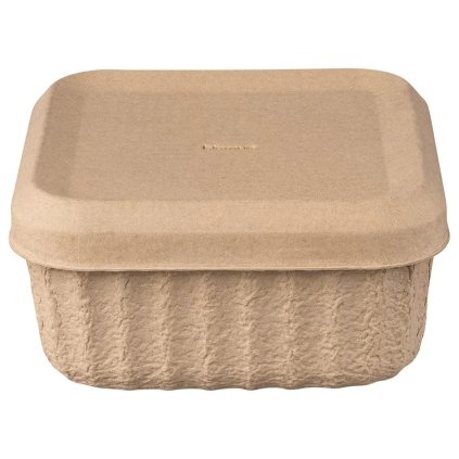 Opbergbak REDO 23,5 x 12 cm, set van 2 stuks, bruin, papier, Blomus
