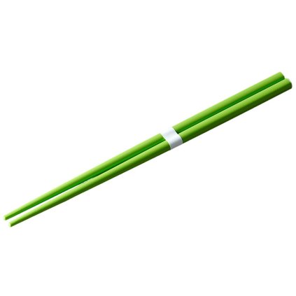 Eetstokjes 22,5 cm, licht groen / wit, bamboe, MIJ