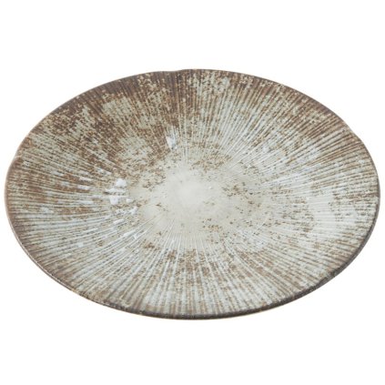 Voorgerechtbord ICE WHITEWASH 22 cm, wit, keramiek, MIJ