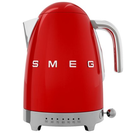 Waterkoker met temperatuurregeling KLF04RDEU 1,7 l, rood, Smeg
