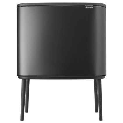 Touch prullenbak BO TOUCH BIN 3 x 11 l, confident grey, staal, Brabantia