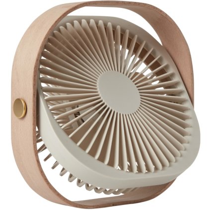 Tafelventilator FANTASTIC 20 cm, beige, hout, Printworks