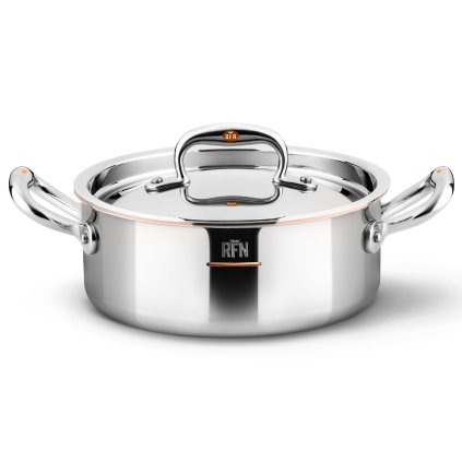 Pan CON CUORE 18 cm, zilver, koper, Ruffoni