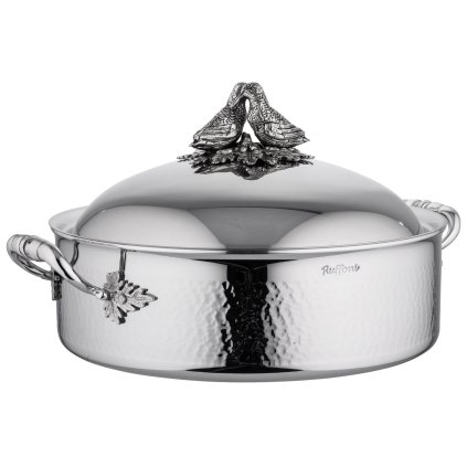 Lage braadpan OPUS PRIMA 30 cm, zilver, roestvrij staal, Ruffoni