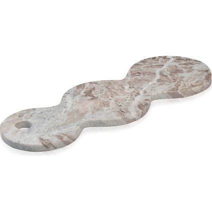 Decoratief dienblad SKAGEN 40 cm, bruin, marmer, Humdakin