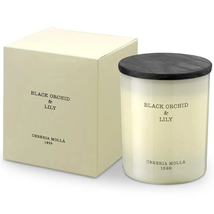 Geurkaars BLACK ORCHID & LILY 230 g, Cereria Mollá
