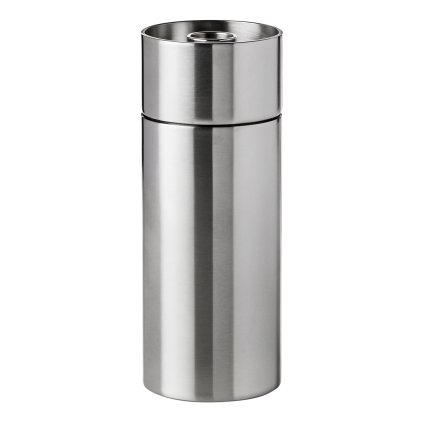 Zoutmolen ARNE JACOBSEN 13 cm, zilver, roestvrij staal, Stelton