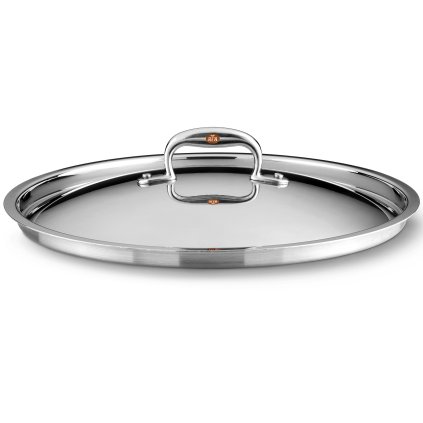 Deksel CON CUORE 30 cm, zilver, koper, Ruffoni