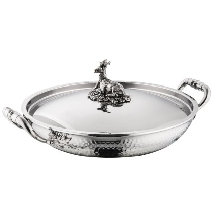 Serveerpan OPUS PRIMA 30 cm, zilver, roestvrij staal, Ruffoni