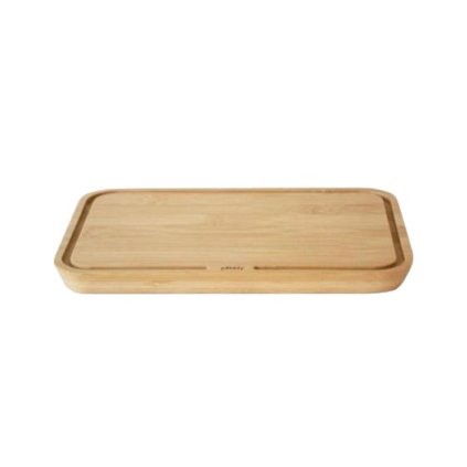 Snijplank NBA221 25 x 17 cm, bruin, bamboe, Pebbly