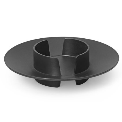 Stompkaarshouder BLOCK 11 cm, zwart, messing, stevig LIVING